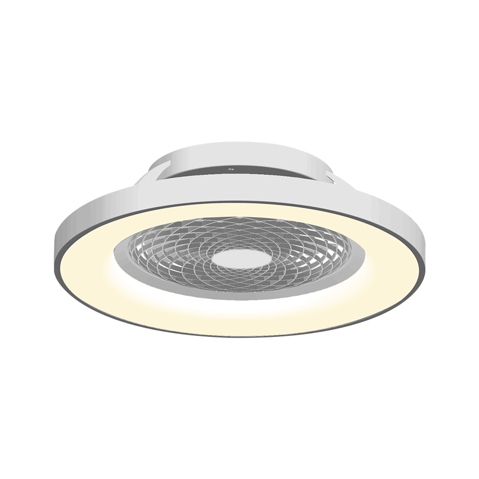 Tibet 70W LED Dimmable Ceiling Light & Fan, Remote / APP / Voice Controlled Silver M7125  Mantra Tibet